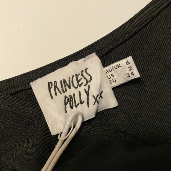 Princess Polly NWT Black One-Shoulder Tank Top - Picture 4 of 7
